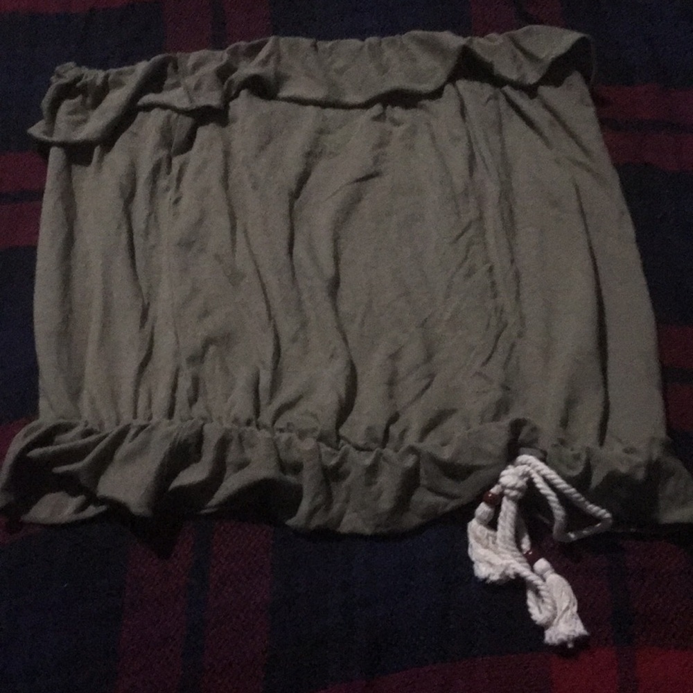 Green Tube top in decent condition.